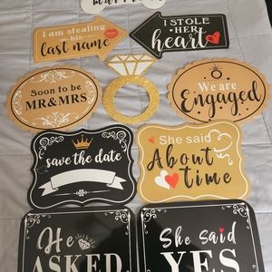 10 piece engagement props